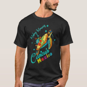Camiseta Cancun México Tie Dye Sea Turtle Familia Matanza V