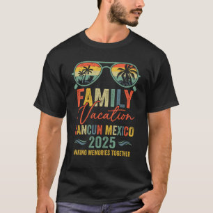 Camiseta Cancun Mexico Vacation 2025 Grupo Familiar Parcial