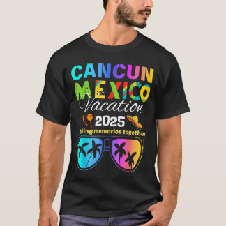 Camiseta Cancun Mexico Vacation Beach 2025 Trip Group Squad