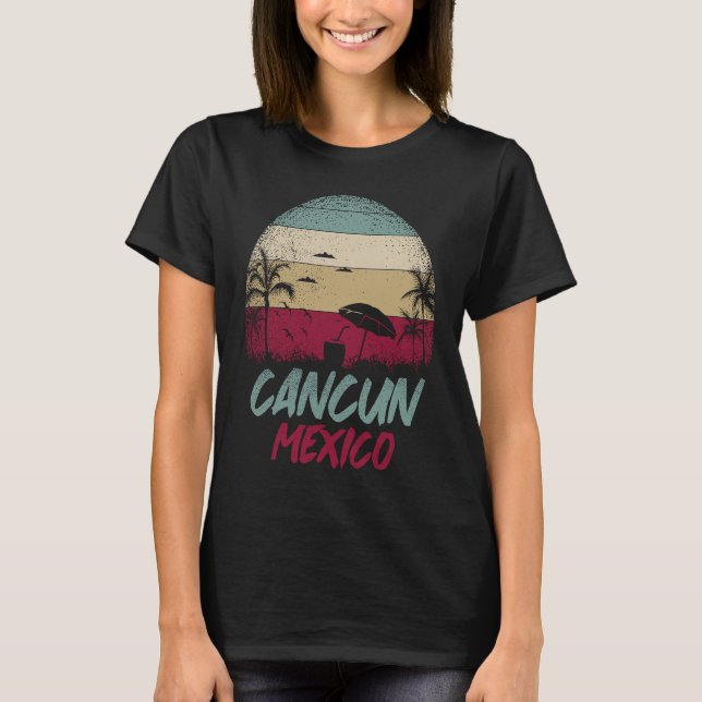 Camiseta Cancun Mexico Yucatan Holiday Vacation Travel  1 (Anverso)