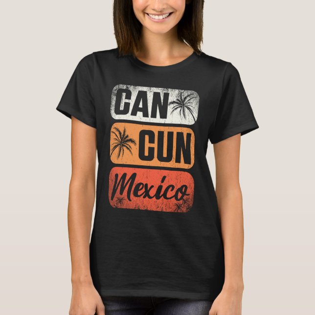 Camiseta Cancun Mexico Yucatan Holiday Vacation Travel  2 (Anverso)