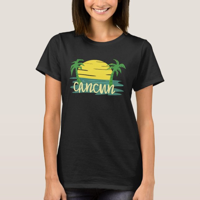 Camiseta Cancun Spring Break Mexico Holiday Vacation Friend (Anverso)