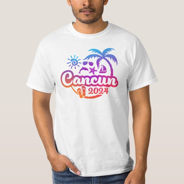Camiseta Cancun Vacation or Trip Design 2024 (Anverso)