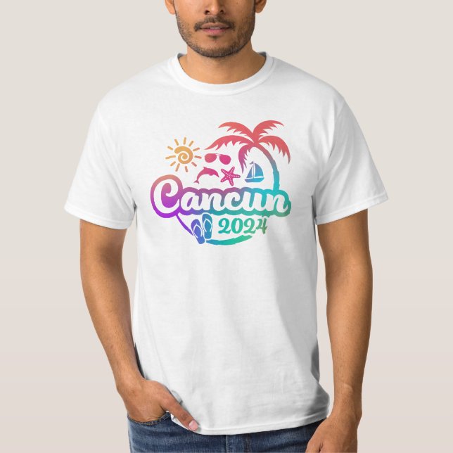 Camiseta Cancun Vacation or Trip Design 2024 (Anverso)