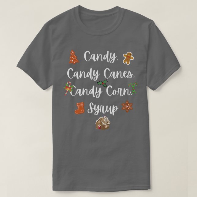 CAMISETA CANCY, CAÑAS DE CANDIDAJE, CABALLO, SIRRUP, NAVIDA (Diseño del anverso)