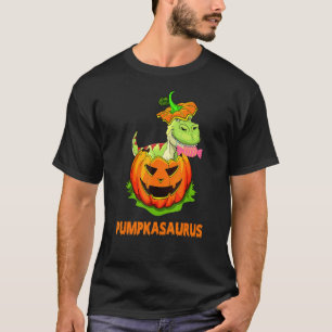 Camiseta Cand de Halloween de la Calabaza de Rex Dinosaur