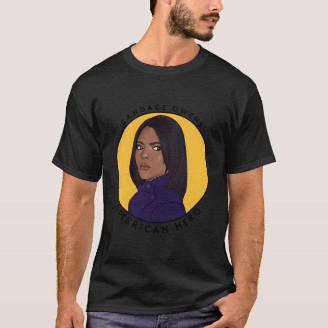 Camiseta Candace Owens Hero Conservador Estadounidense (Anverso)