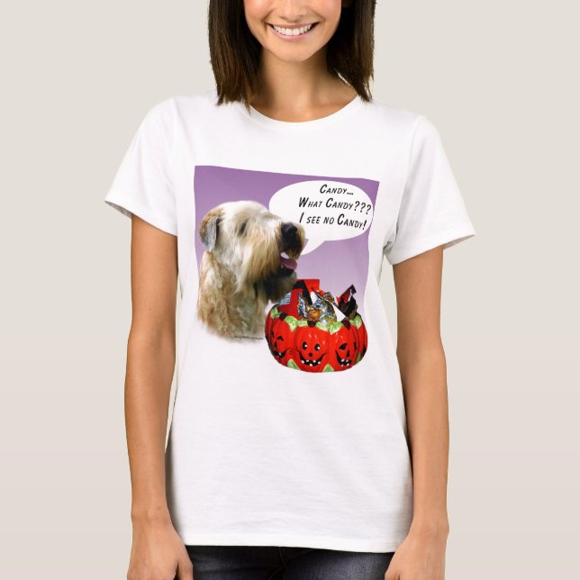 Camiseta Candía de Halloween con llanta blanda (Anverso)