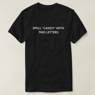 Camiseta Candía De Spell Con Dos Letras Personalizado De Te