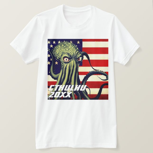Camiseta Candidato gracioso "Cthulhu 20XX" (Anverso del diseño)