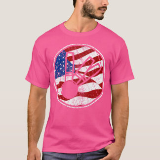 Camiseta Candlepin Bowling Bandera Americana Candlepin Bowl