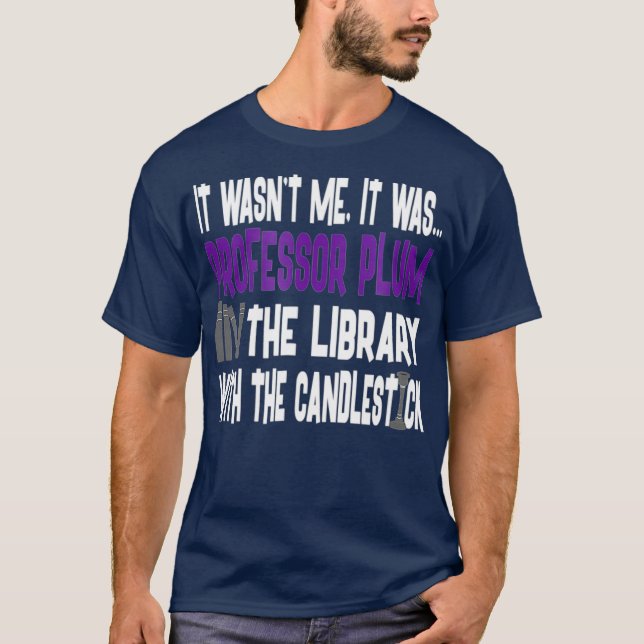 Camiseta Candlestick de la Biblioteca de Cañones del Profes (Anverso)