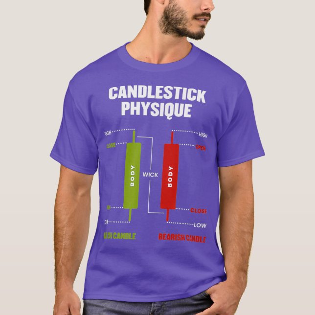 Camiseta Candlestick Physique Bolsa Día de Comerciante (Anverso)