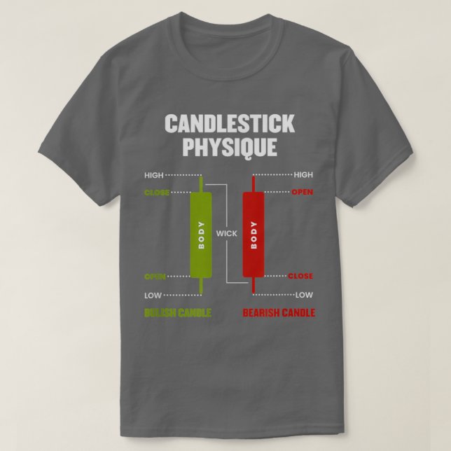 Camiseta Candlestick Physique Bolsa Día de comerciante Inve (Diseño del anverso)