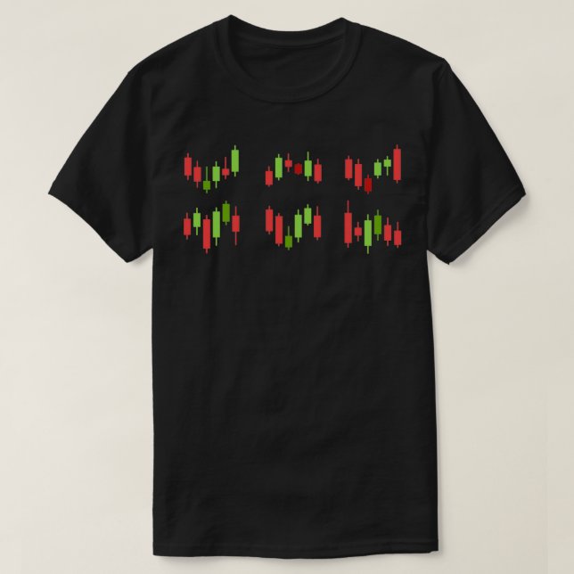 Camiseta Candlesticks trading sticker set (Diseño del anverso)