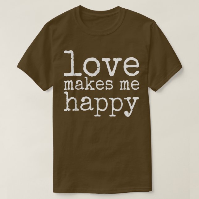 Camiseta Candy Apple Red (Love Makes Me Happy)  (Diseño del anverso)