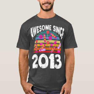 Camiseta Candy Awesome Since 2013 9th Birthday 9 Years Old