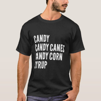 Camiseta Candy Candy Canes Candy Corn Jarabe Niños Adultos 