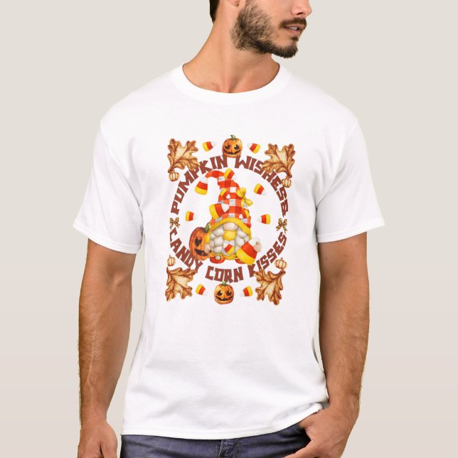 Camiseta Candy Candy Corn Gnome Para Mujeres (Anverso)