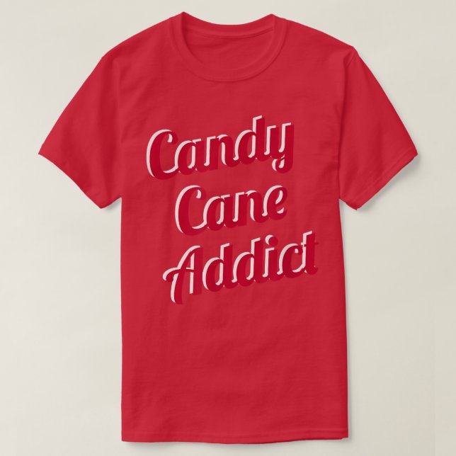 Camiseta Candy Cane Addict (Diseño del anverso)