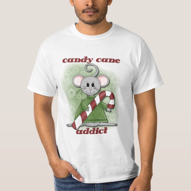 Camiseta Candy Cane Addict Tshirts y regalos (Anverso)