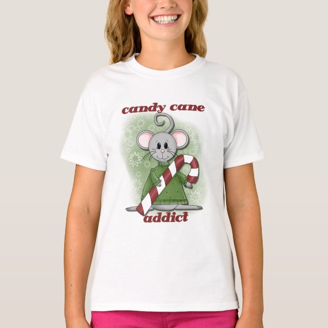 Camiseta Candy Cane Addict Tshirts y regalos (Anverso)