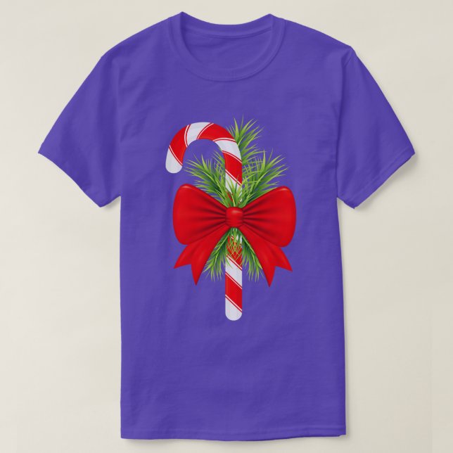 Camiseta Candy Cane Bow (Diseño del anverso)