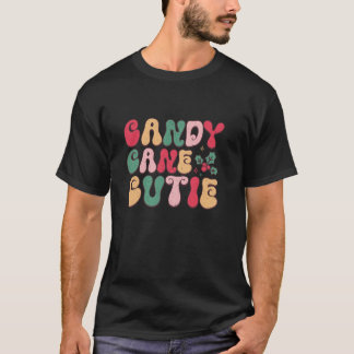 Camiseta Candy Cane Cariño Dulce Alegría Navideña