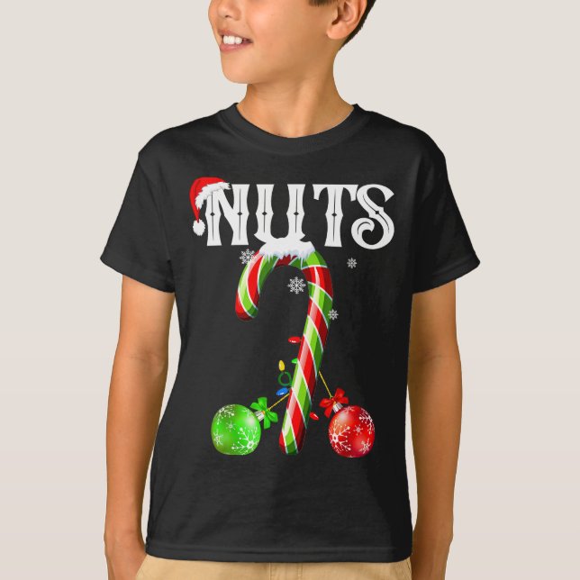 Camiseta Candy Cane Chest Nuts Couples Funny Chestnuts Xmas (Anverso)