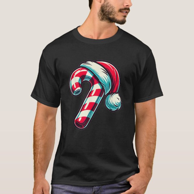 Camiseta Candy Cane Christmas Sweets Xmas  (Anverso)