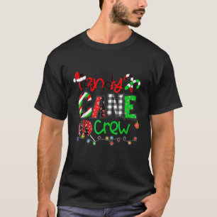 Camiseta Candy Cane Crew Feliz Navidad 2023 Divertida famil