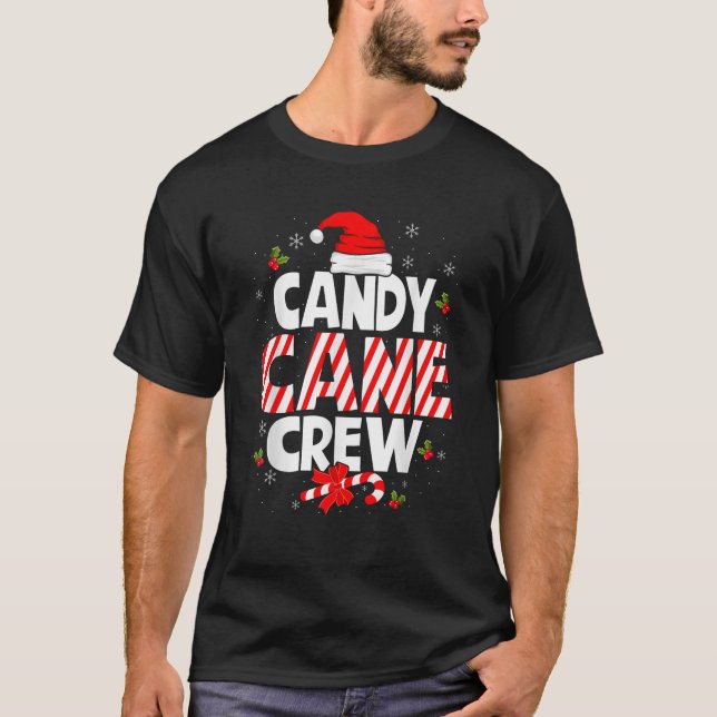 Camiseta Candy Cane Crew for Family Xmas and Cousin Christm (Anverso)