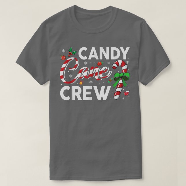 Camiseta Candy Cane Crew Funny Christmas Candy Lover Ugly S (Diseño del anverso)