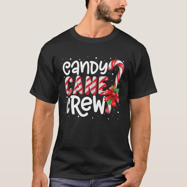 Camiseta Candy Cane Crew Funny Matando Navidades (Anverso)