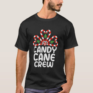 Camiseta Candy Cane Crew Funny Matando Navidades Candy Lov