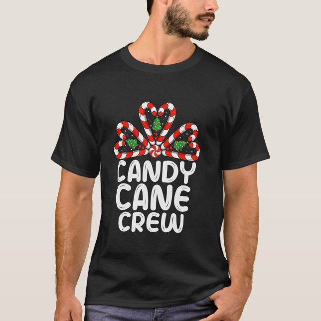 Camiseta Candy Cane Crew Funny Matando Navidades Candy Lov (Anverso)