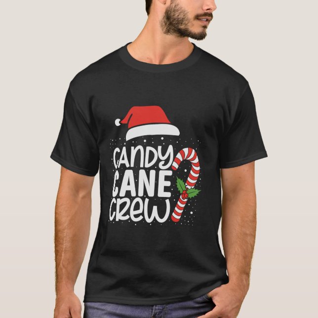 Camiseta Candy Cane Crew Funny Matando Navidades Candy Lov (Anverso)