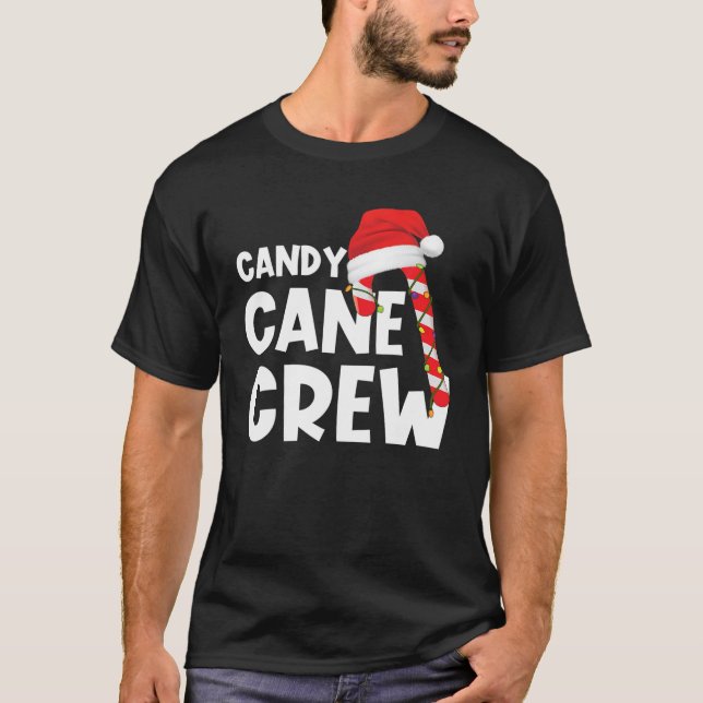 Camiseta Candy Cane Crew Funny Navidades Candy Lover Man Wo (Anverso)