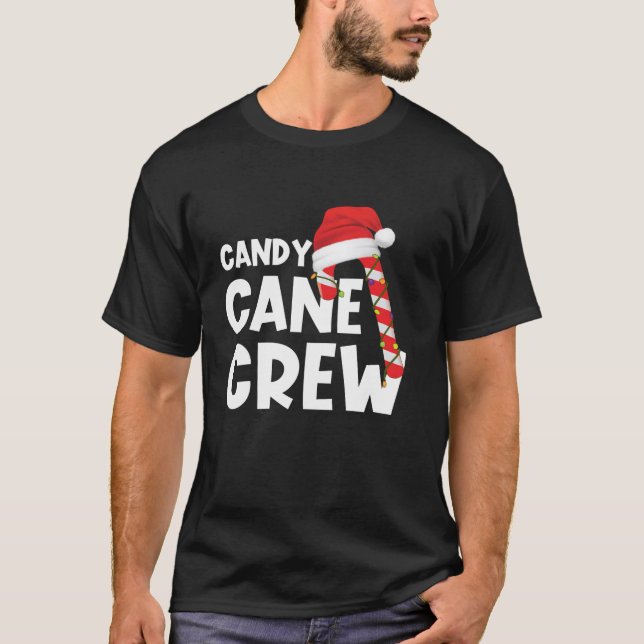Camiseta Candy Cane Crew Funny Navidades Candy Lover Man Wo (Anverso)