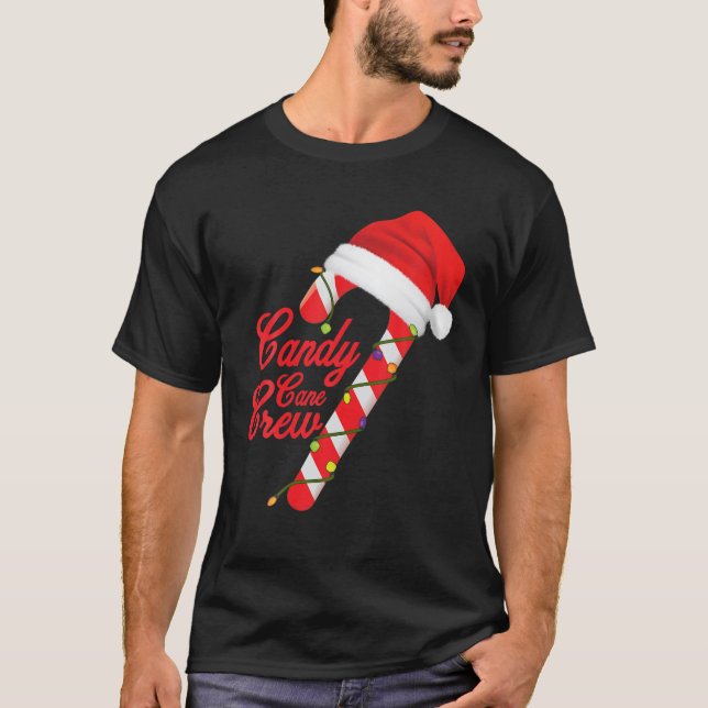 Camiseta Candy Cane Crew Funny Navidades Candy Lover Man Wo (Anverso)