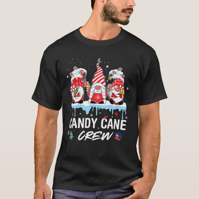 Camiseta Candy Cane Crew Funny Navidades Candy Lover X mas (Anverso)