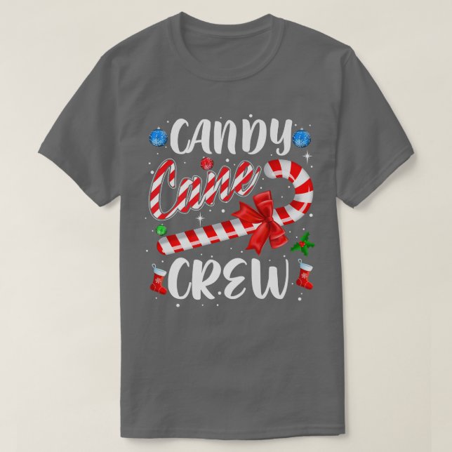 Camiseta Candy Cane Crew Funny Navidades Candy Lover X-mas (Diseño del anverso)