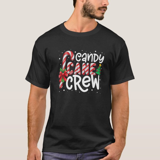 Camiseta Candy Cane Crew Funny Navidades Candy Lover Xmas P (Anverso)