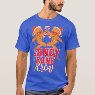 Camiseta Candy Cane Crew Group Matching Christmas Party Gin
