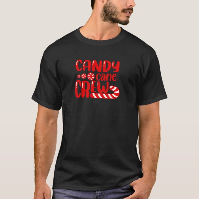 Camiseta Candy Cane Crew Grupo Familiar Candy Lover (Anverso)