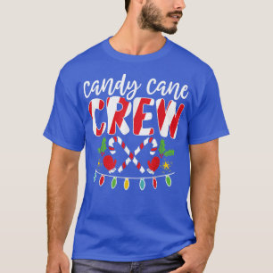 Camiseta Candy Cane Crew Matching Christmas Group Pjs Pajam