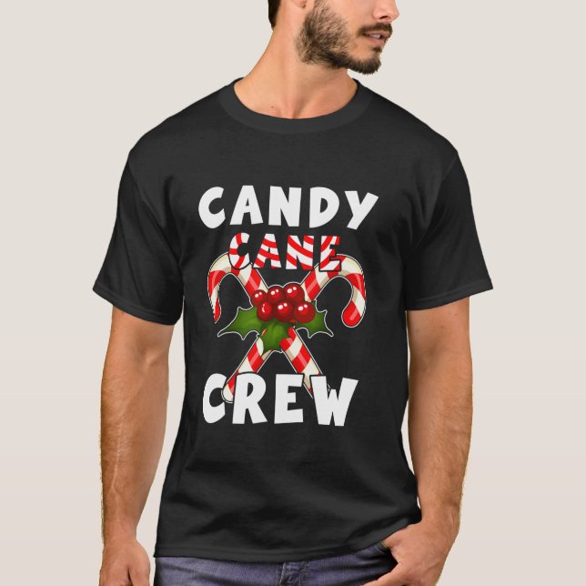 Camiseta Candy Cane Crew Navidades Candy Lover Long Sleeve (Anverso)