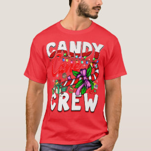 Camiseta Candy Cane Crew Navidades Candy Lover Niños Niños 