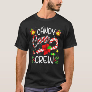 Camiseta Candy Cane Crew Navidades Candy Xmas