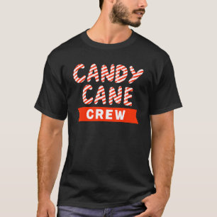 Camiseta Candy Cane Crew Navidades Dulce Matanza Familiar C